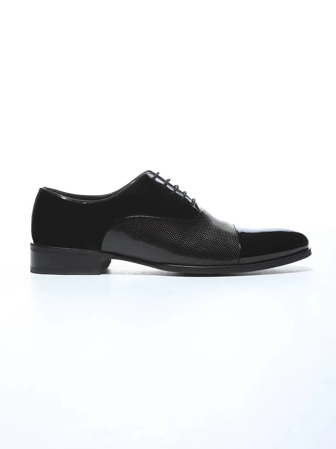 Black Patent Leather Classical Dress Shoes - 1