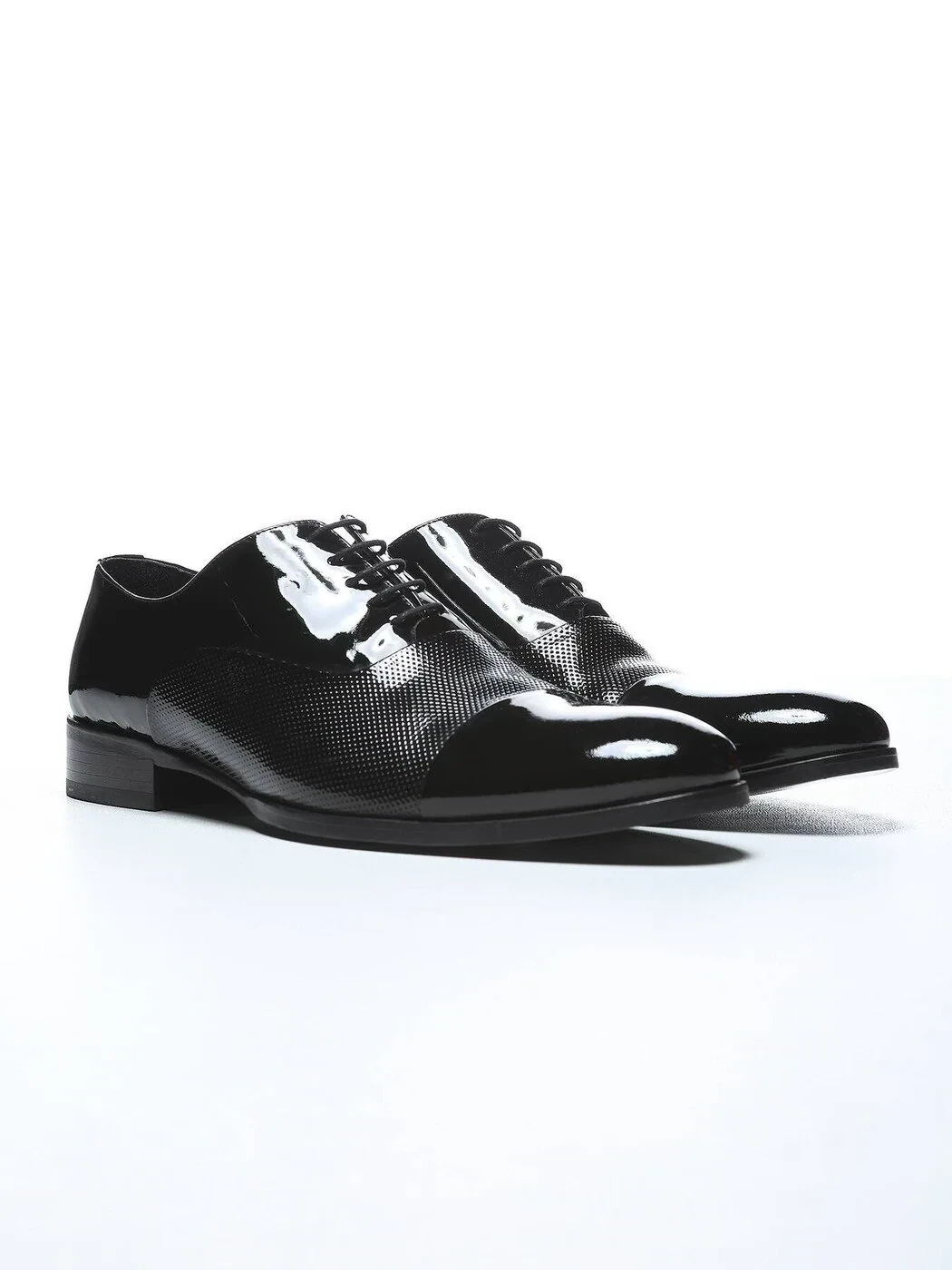 Black Patent Leather Classical Dress Shoes - 2