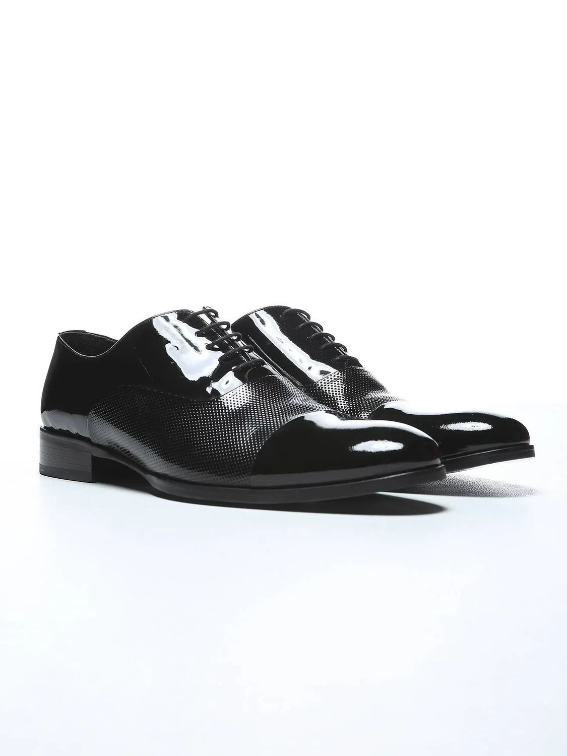 Black Patent Leather Classical Dress Shoes - 2