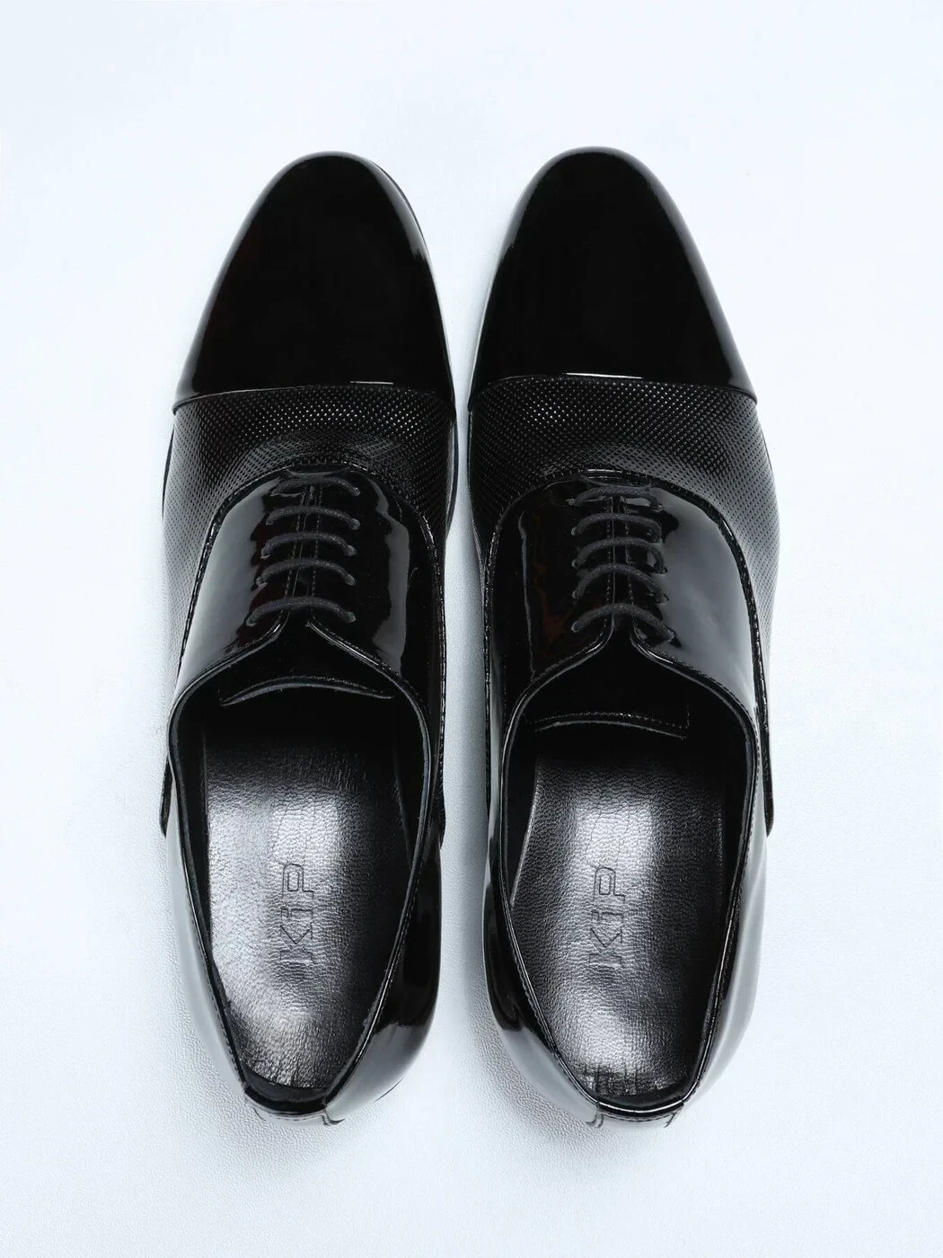 Black Patent Leather Classical Dress Shoes - 4