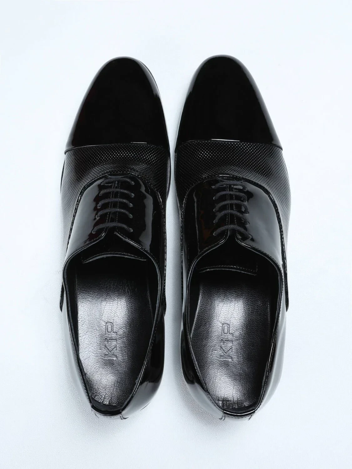 Black Patent Leather Classical Dress Shoes - 4