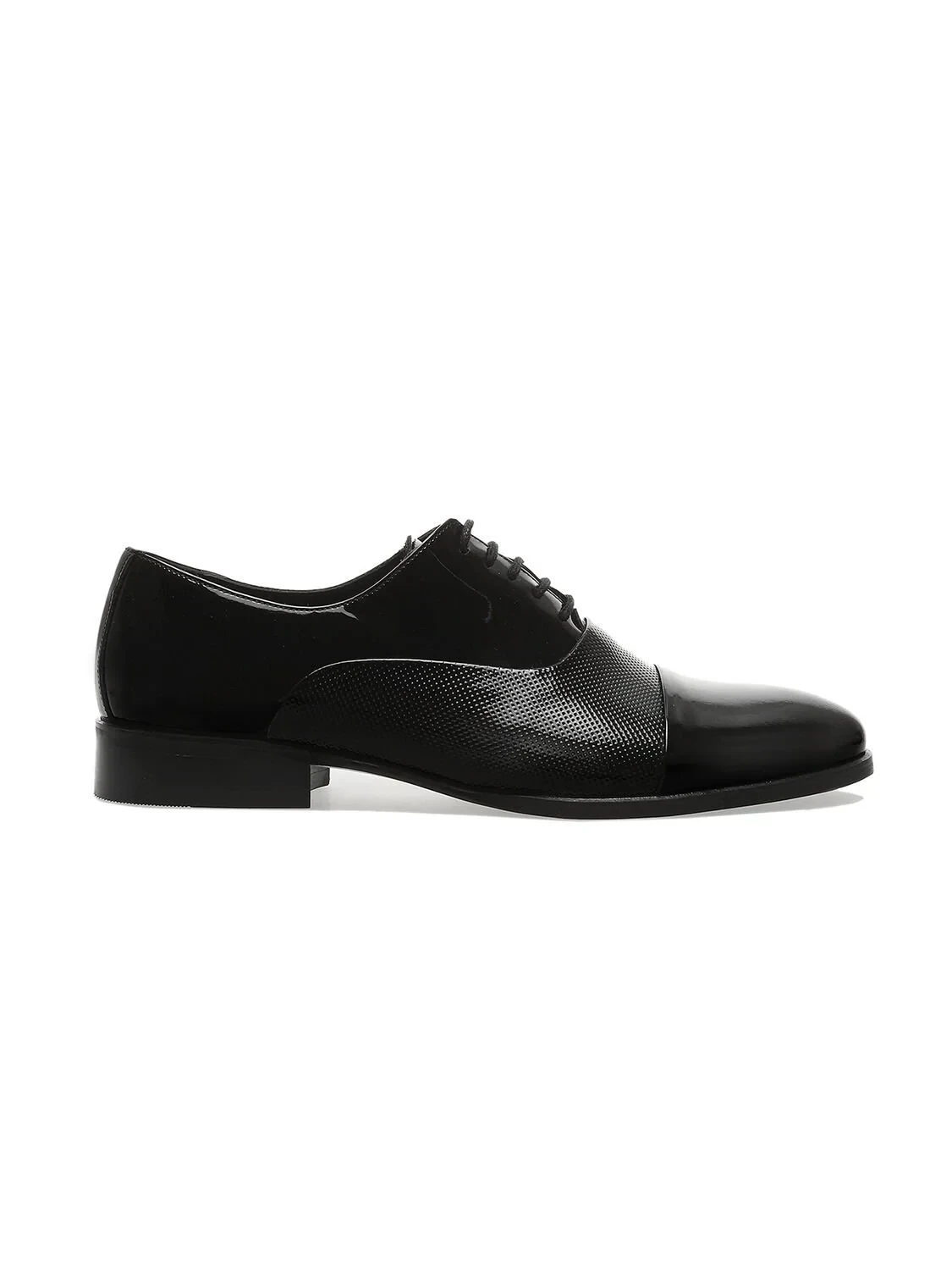 Black Patent Leather Classical Dress Shoes - 1