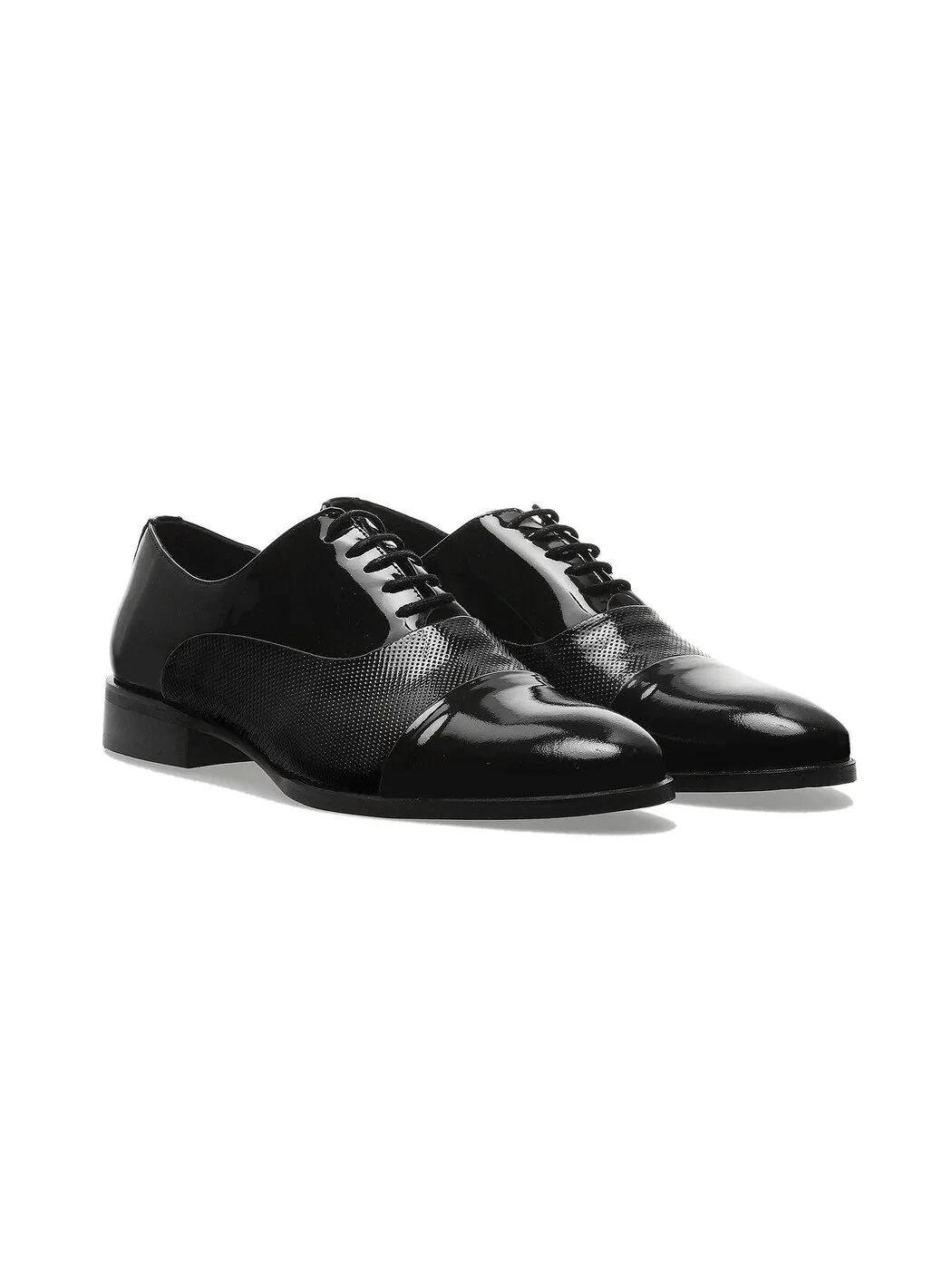 Black Patent Leather Classical Dress Shoes - 2