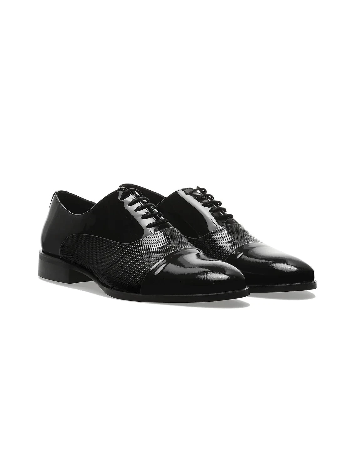 Black Patent Leather Classical Dress Shoes - 2