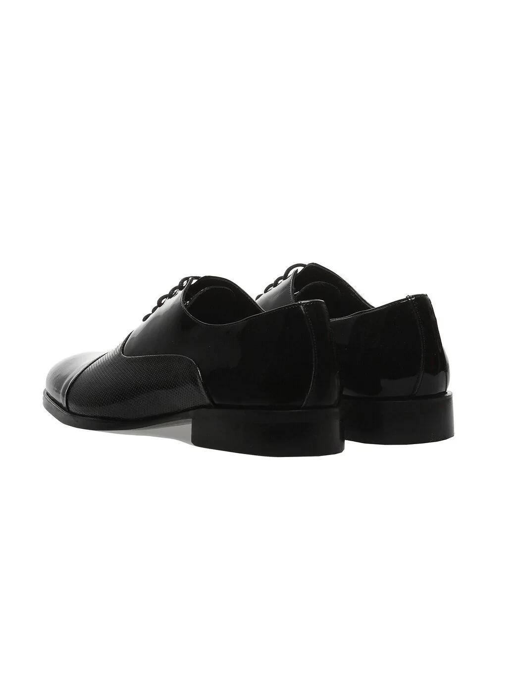 Black Patent Leather Classical Dress Shoes - 4