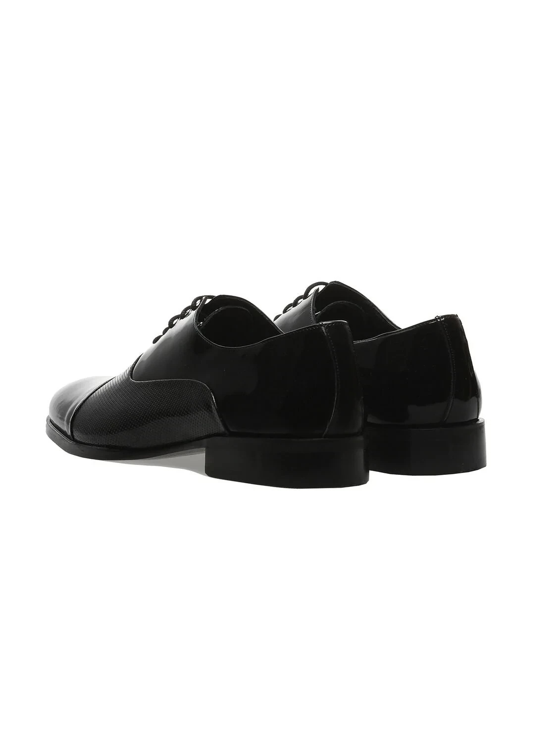 Black Patent Leather Classical Dress Shoes - 4