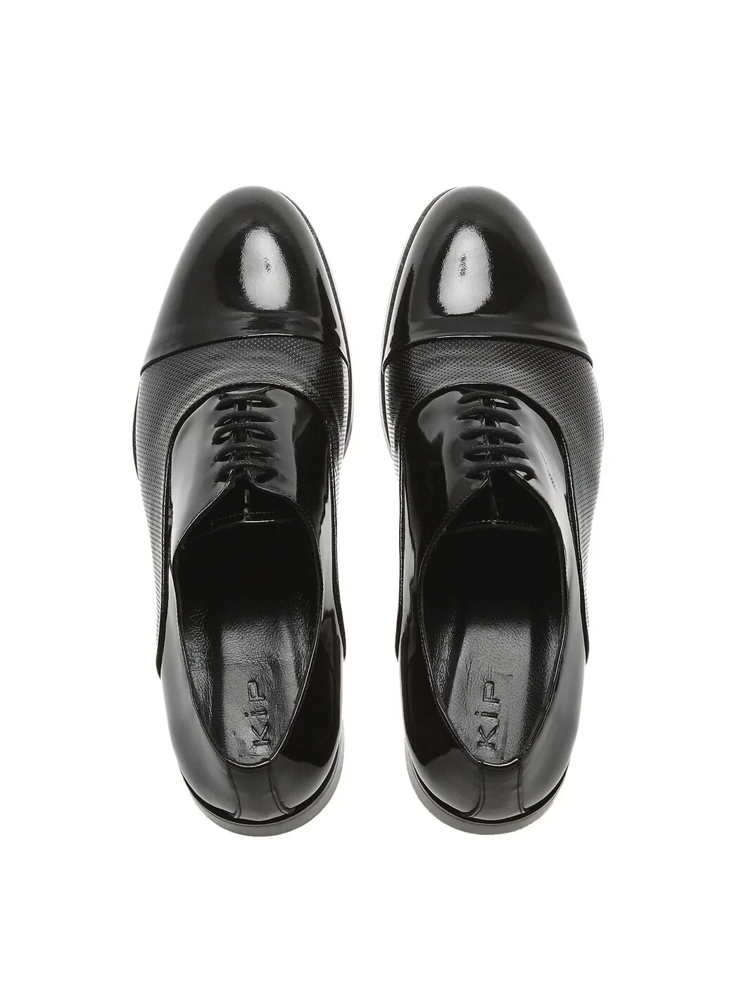 Black Patent Leather Classical Dress Shoes - 5