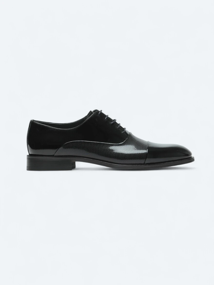 Black Patent Leather Classical Dress Shoes - KİP