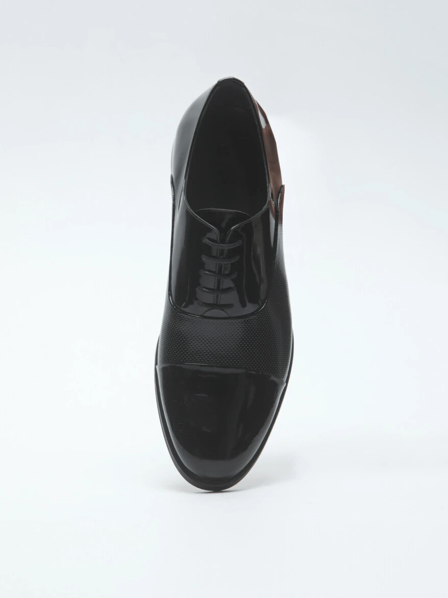 Black Patent Leather Classical Dress Shoes - 3