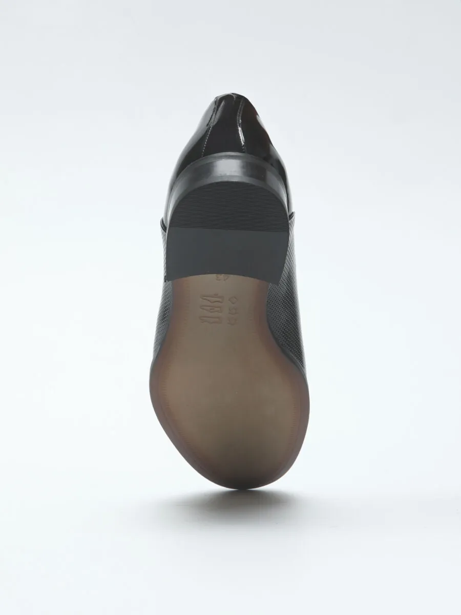 Black Patent Leather Classical Dress Shoes - 4