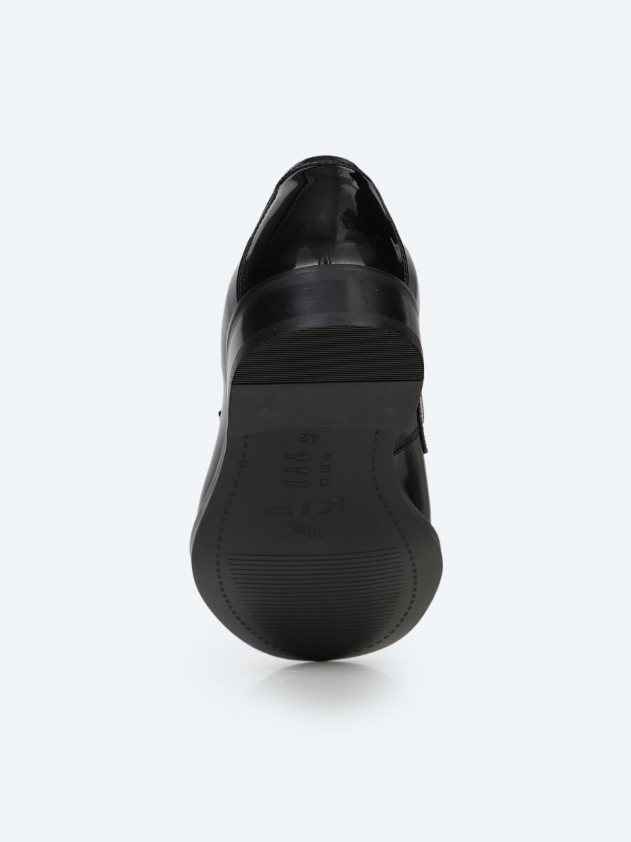 Black Patent Leather Classical Dress Shoes - 4