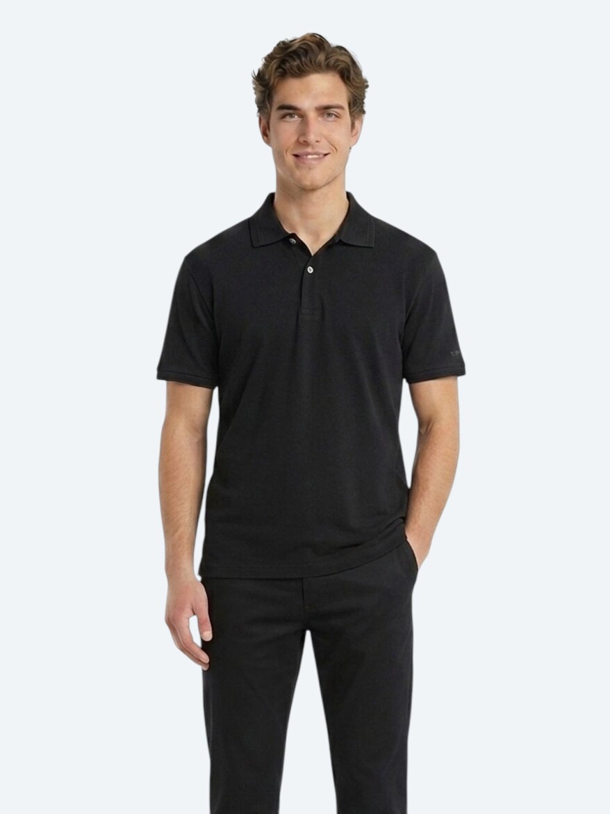 Black Plain 100% Cotton T-Shirt 
