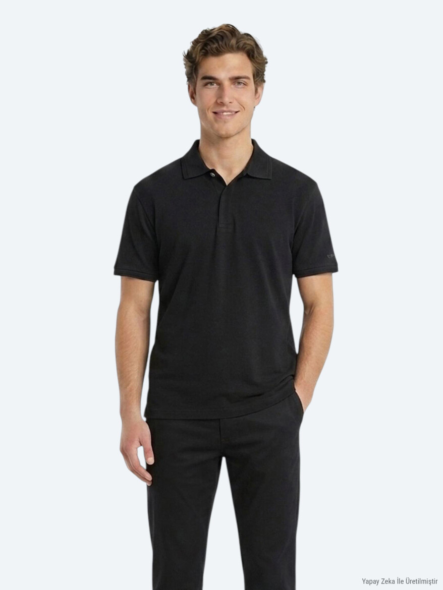Black Plain 100% Cotton T-Shirt 