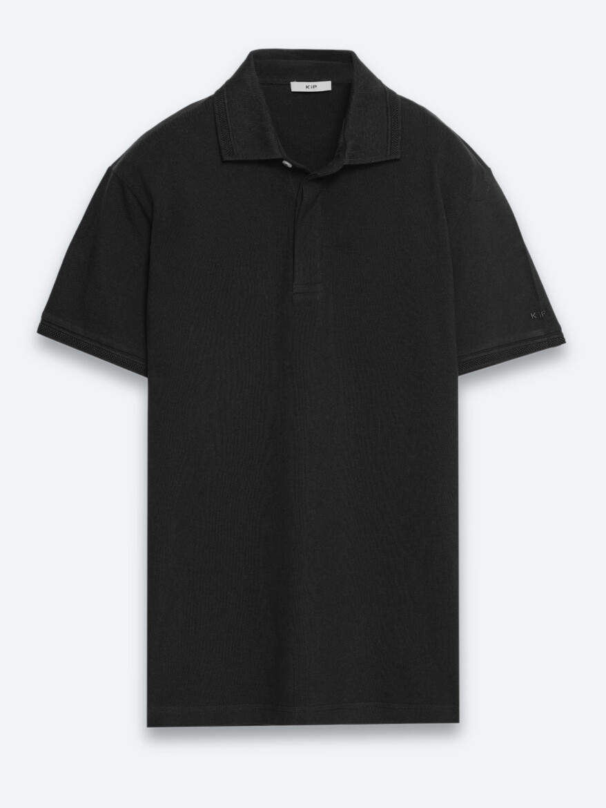 Black Plain 100% Cotton T-Shirt - 5
