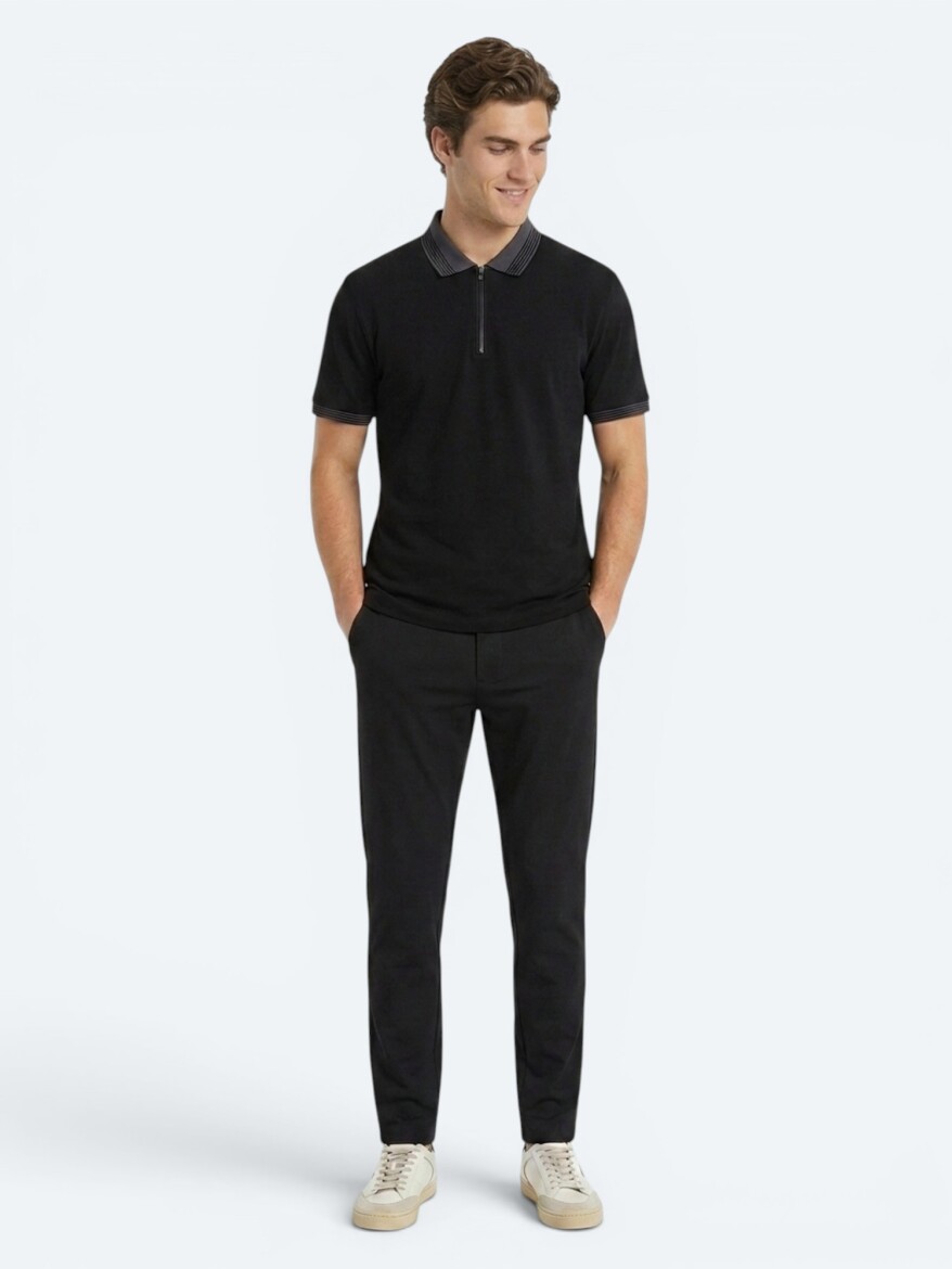 Black Plain 100% Cotton T-Shirt 