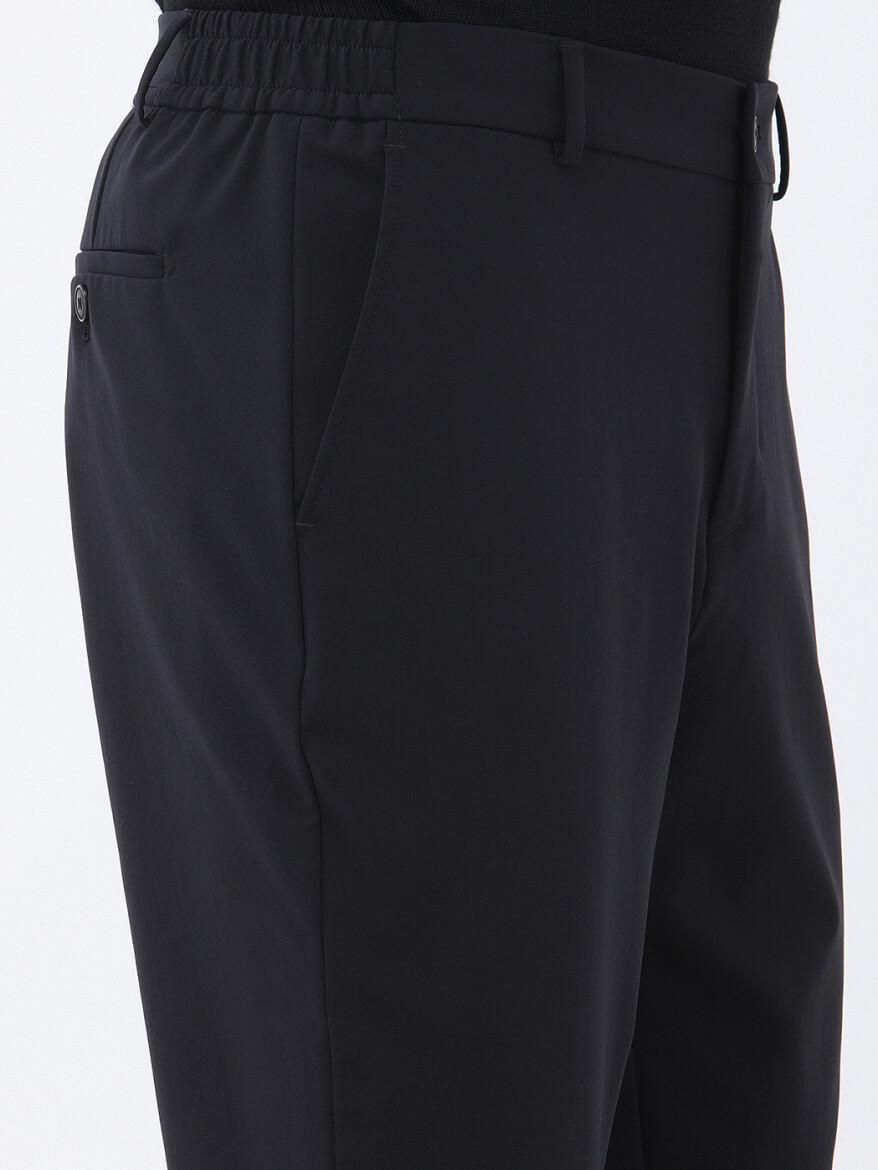 Black Plain Comfort Fit Suit - 7