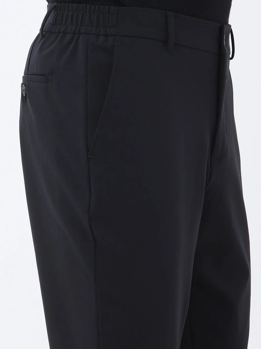 Black Plain Comfort Fit Suit - 7