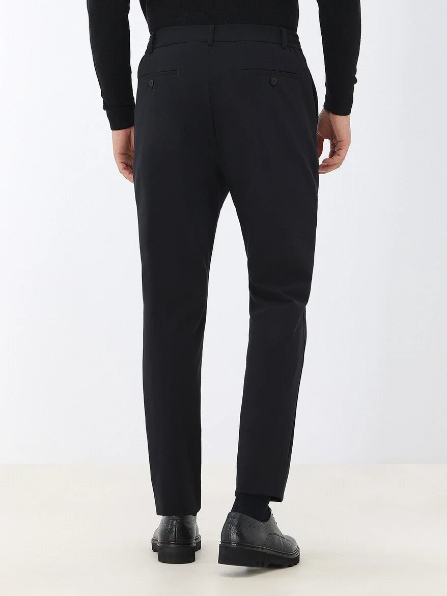 Black Plain Comfort Fit Suit - 9