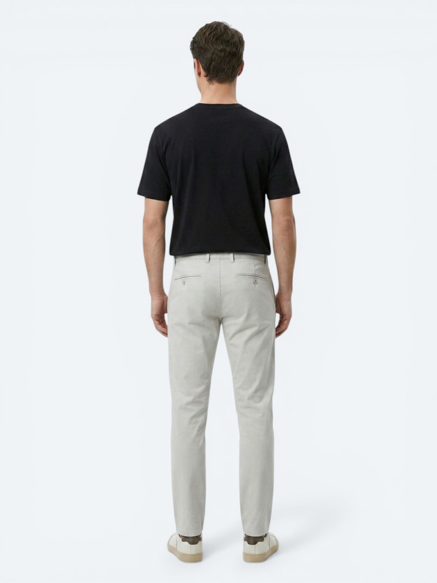 Black Plain Cotton Blended T-Shirt - 4