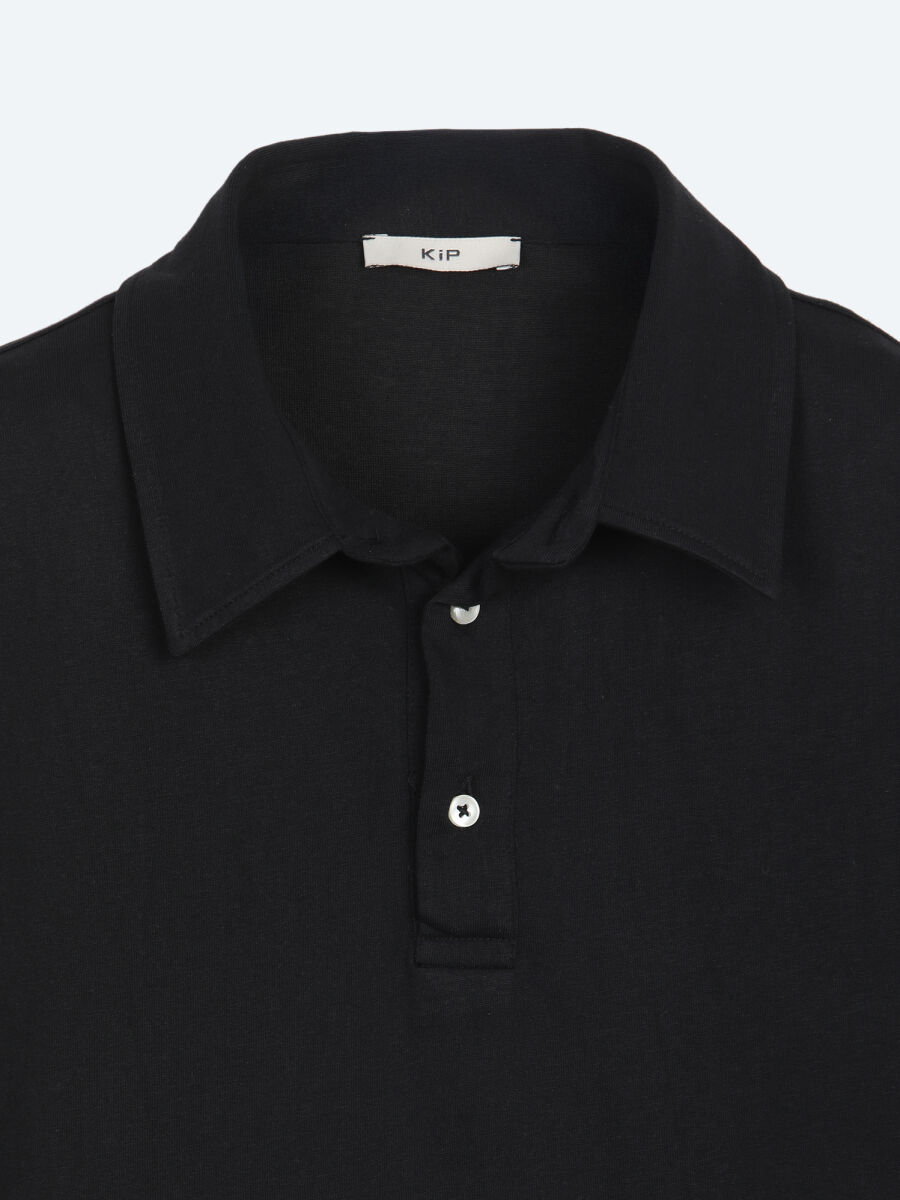 Black Plain Cotton Blended T-Shirt - 8