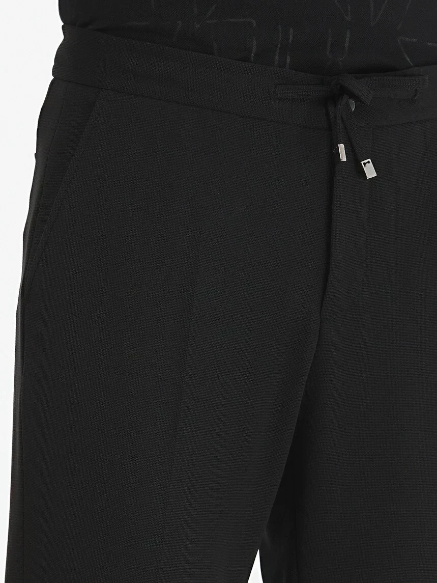 Black Plain Modern Fit Suit - 6