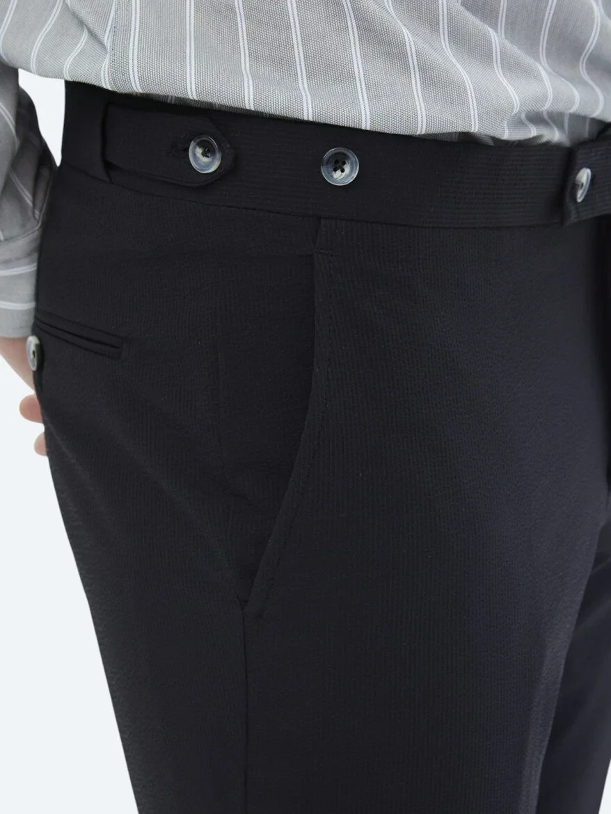Black Plain Modern Fit Suit - 13