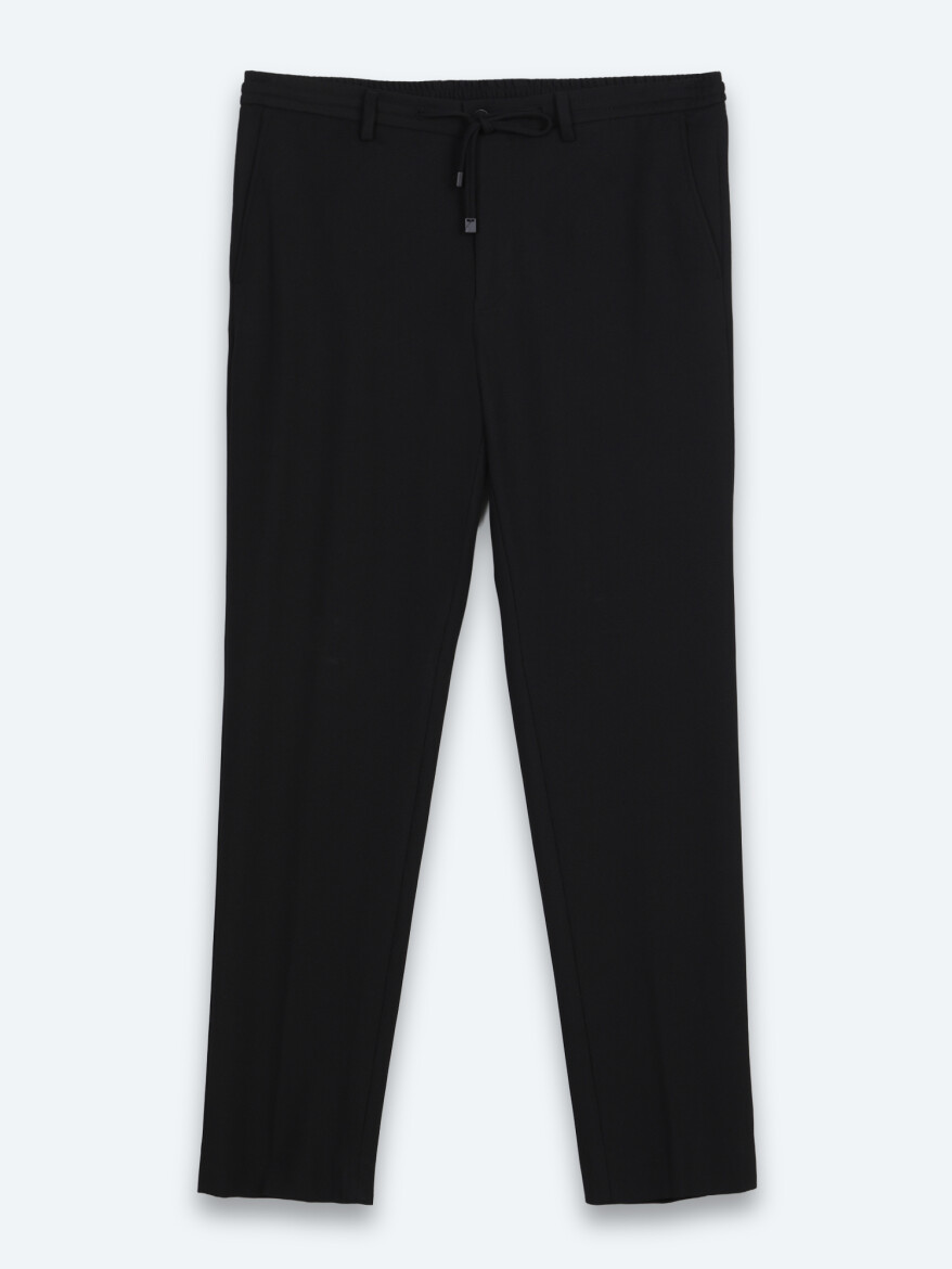 Black Micro Modern Fit Suit - 7