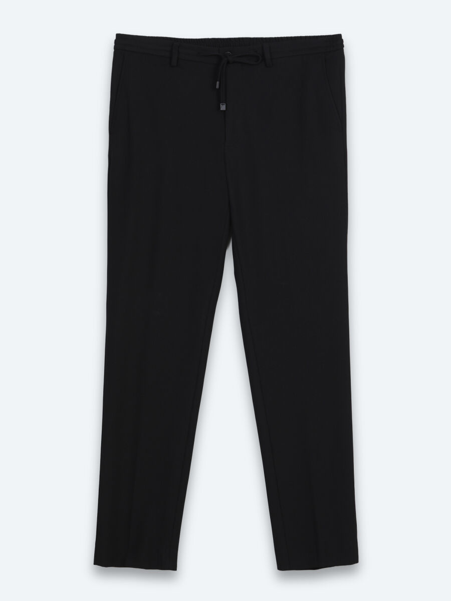 Black Micro Modern Fit Suit - 7