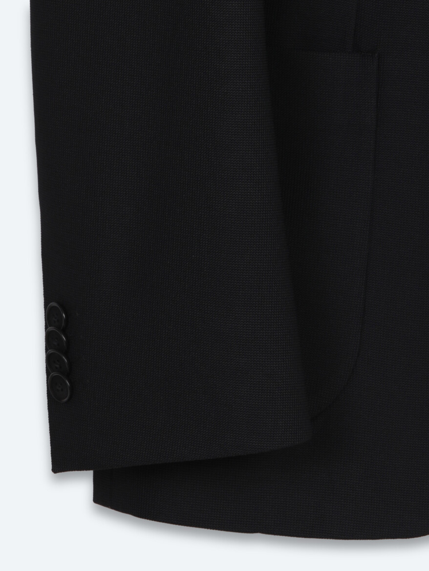 Black Micro Modern Fit Suit - 9