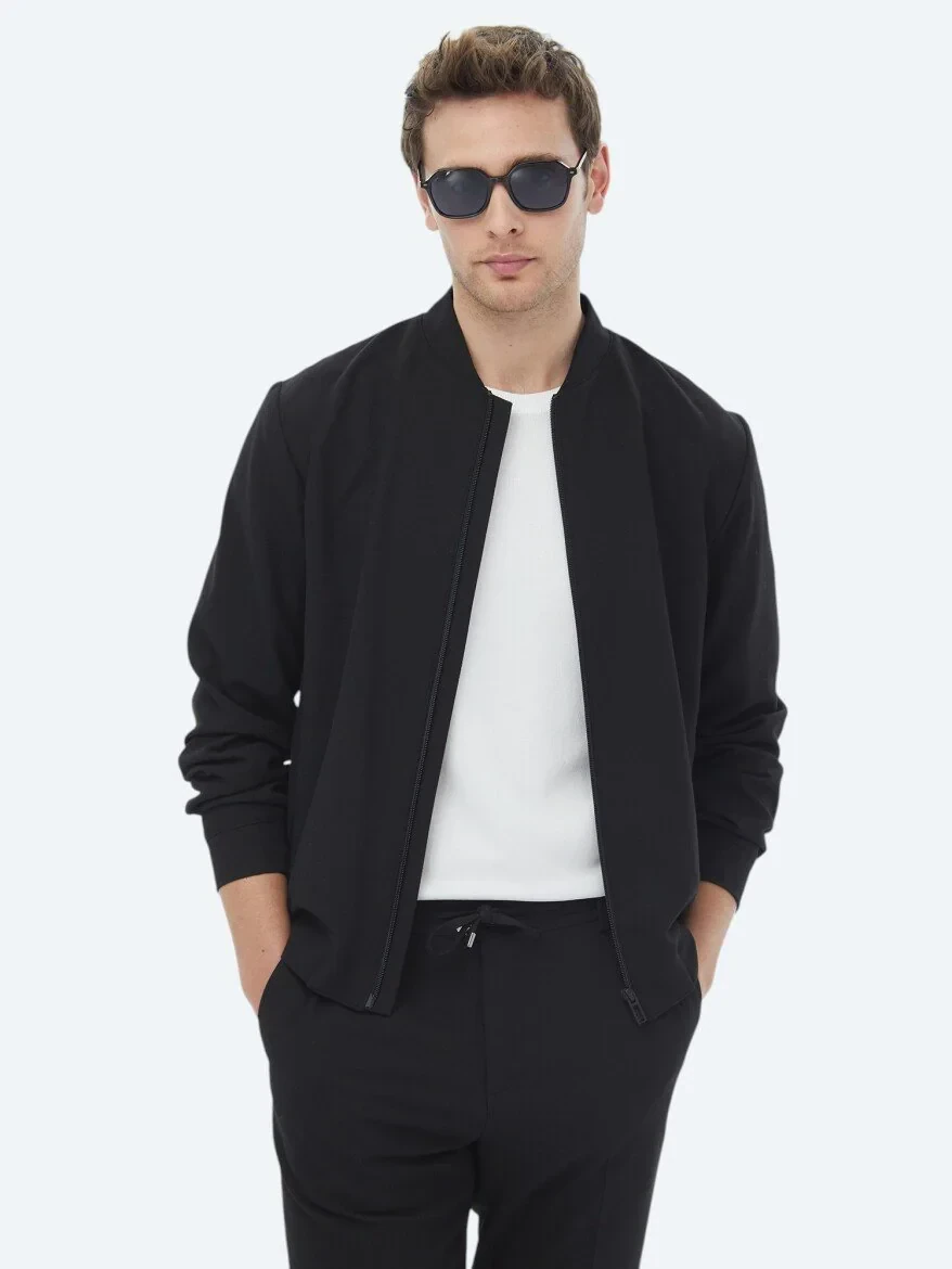 Black Plain Oversize Fit Suit - 2