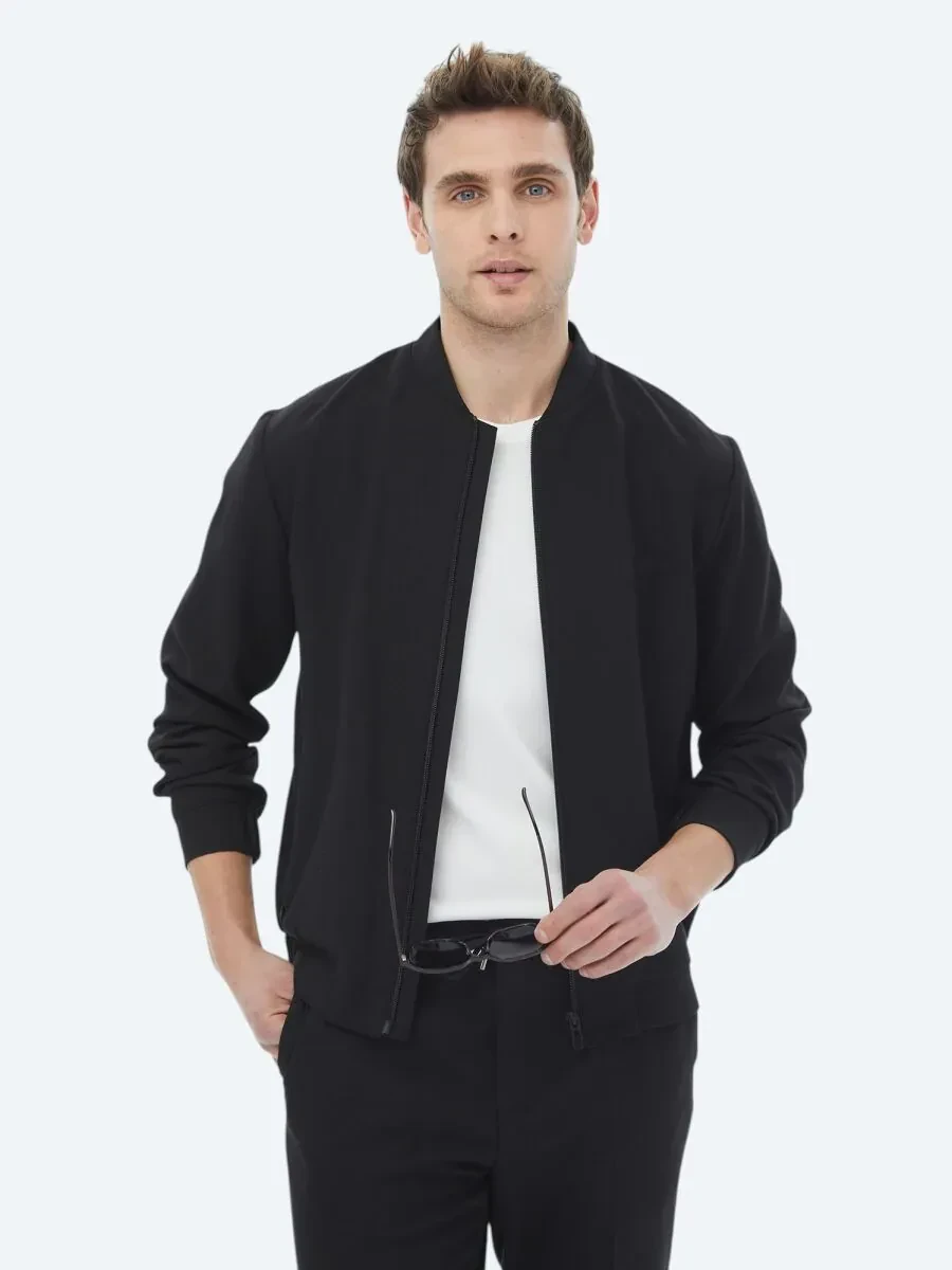 Black Plain Oversize Fit Suit - 3