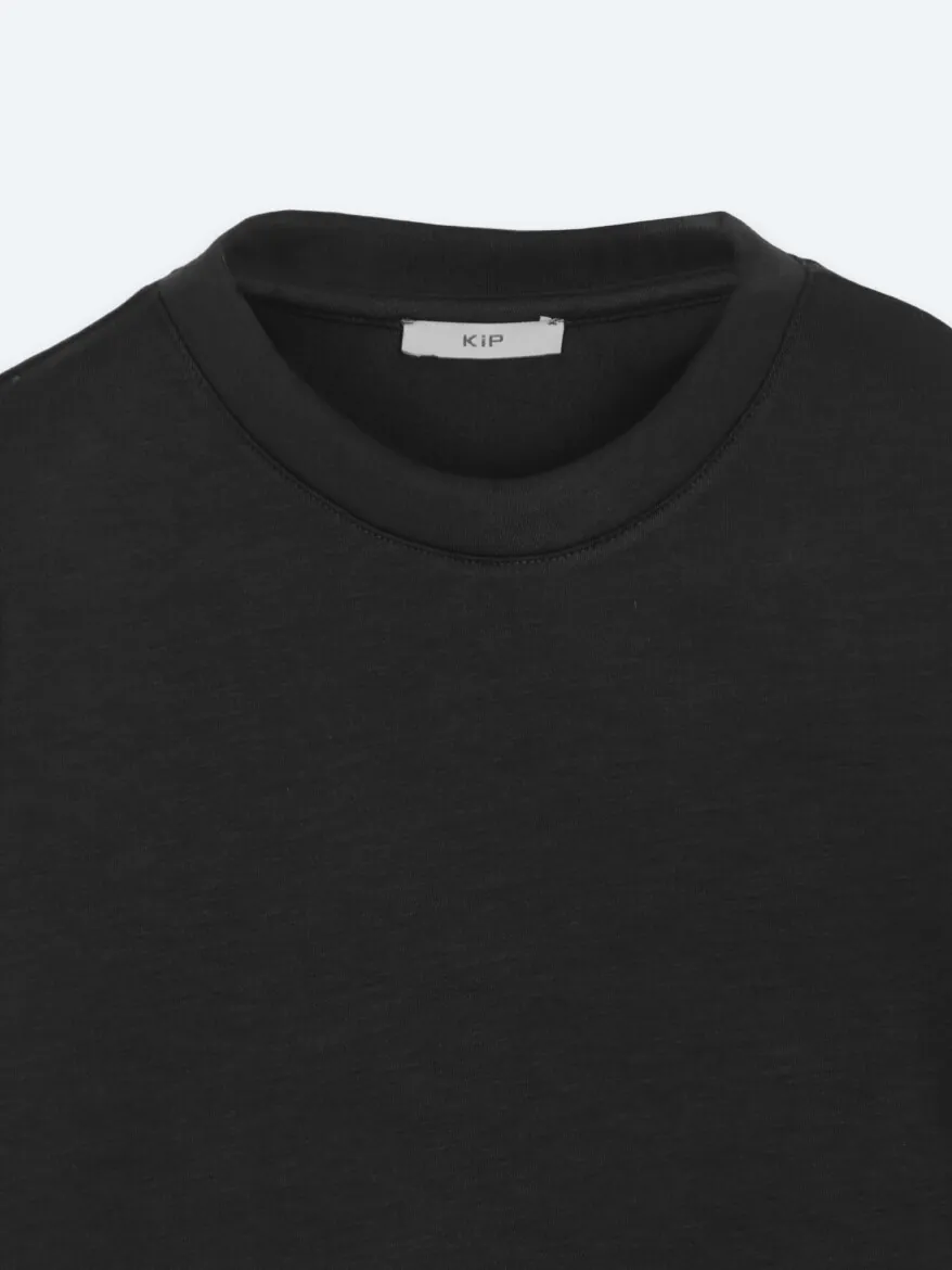 Black Plain Sweatshirt - 8