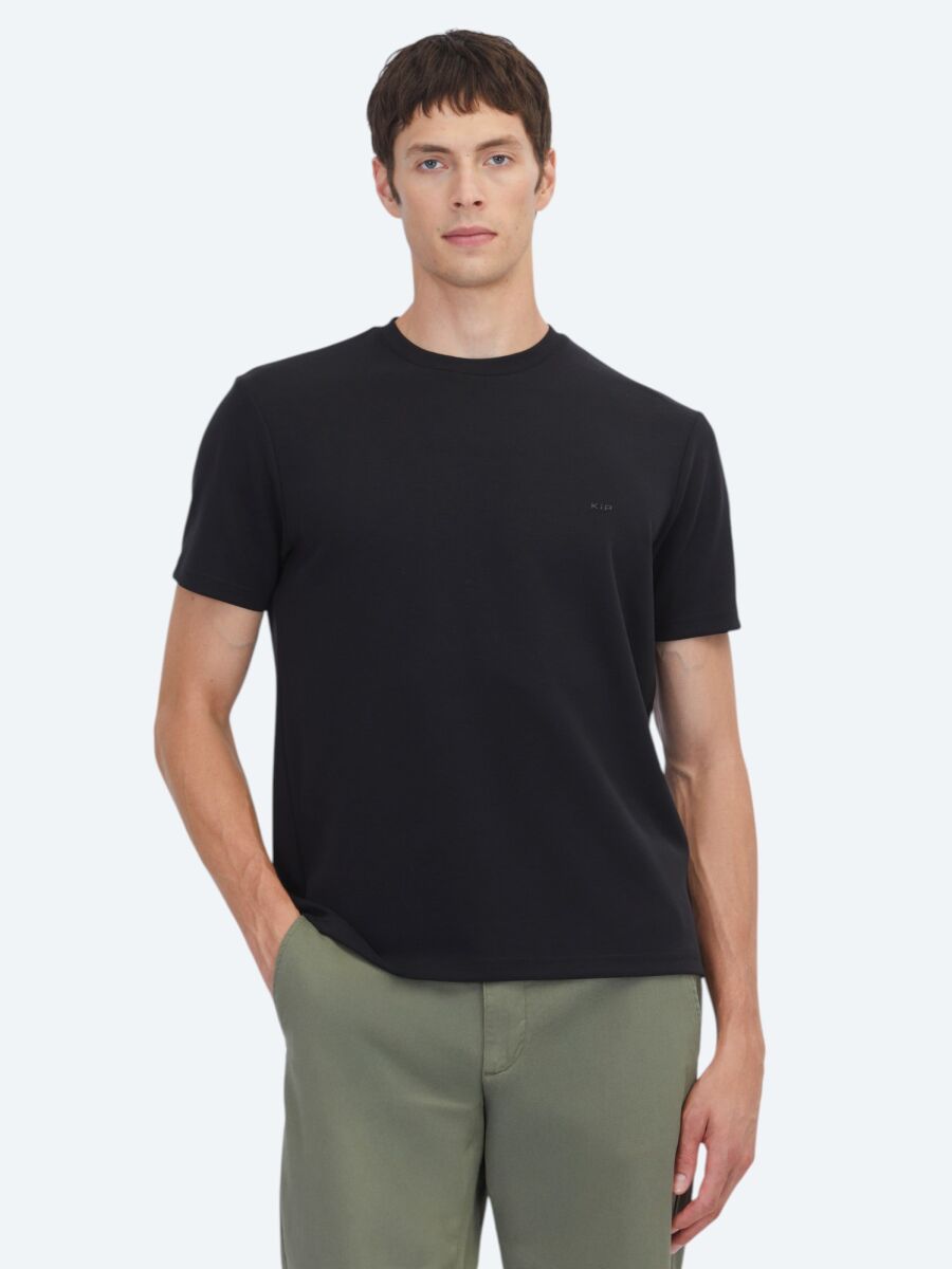 Black Plain T-Shirt - 1