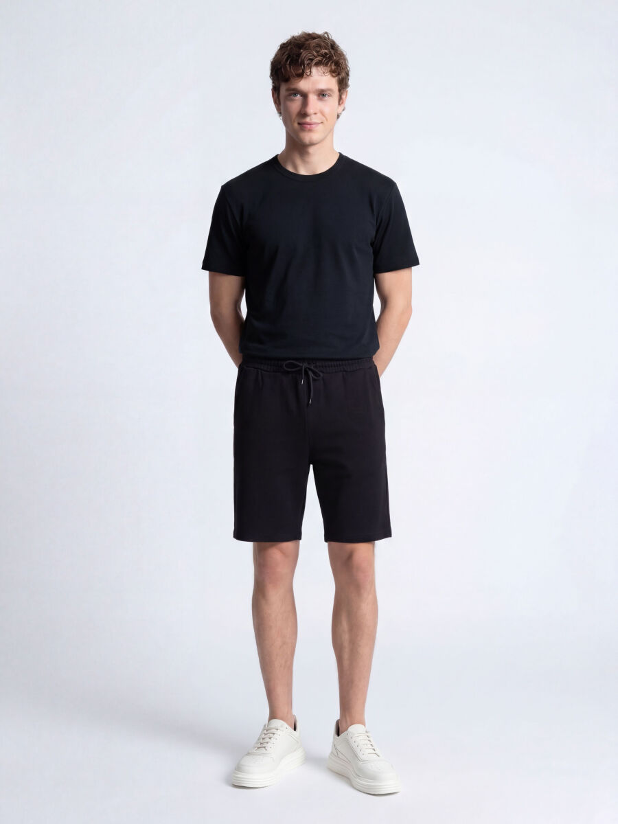 Black Plain T-Shirt - 2