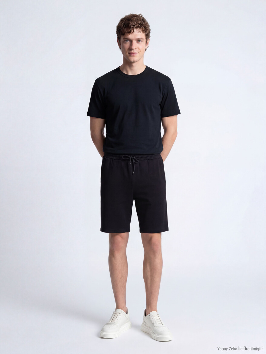 Black Plain T-Shirt - 2