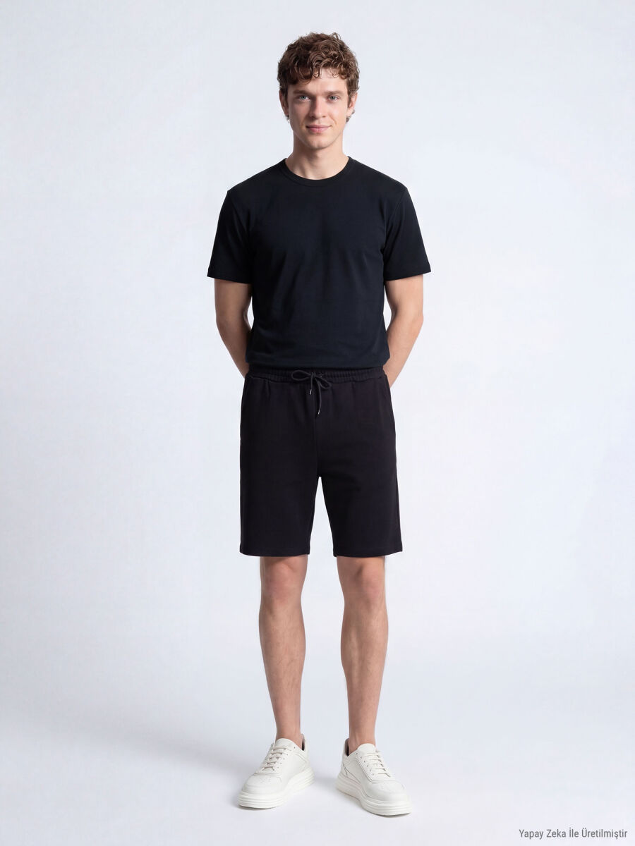 Black Plain T-Shirt - 2