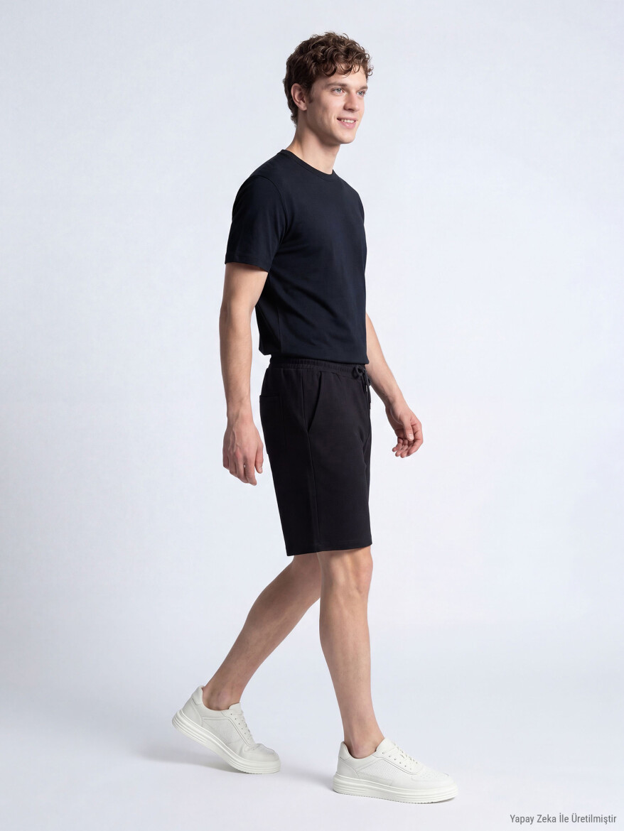 Black Plain T-Shirt - 3