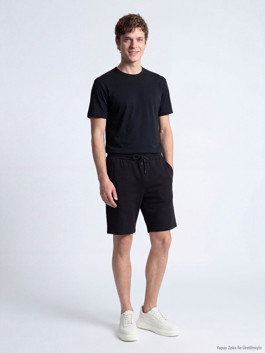 Black Plain T-Shirt - 4