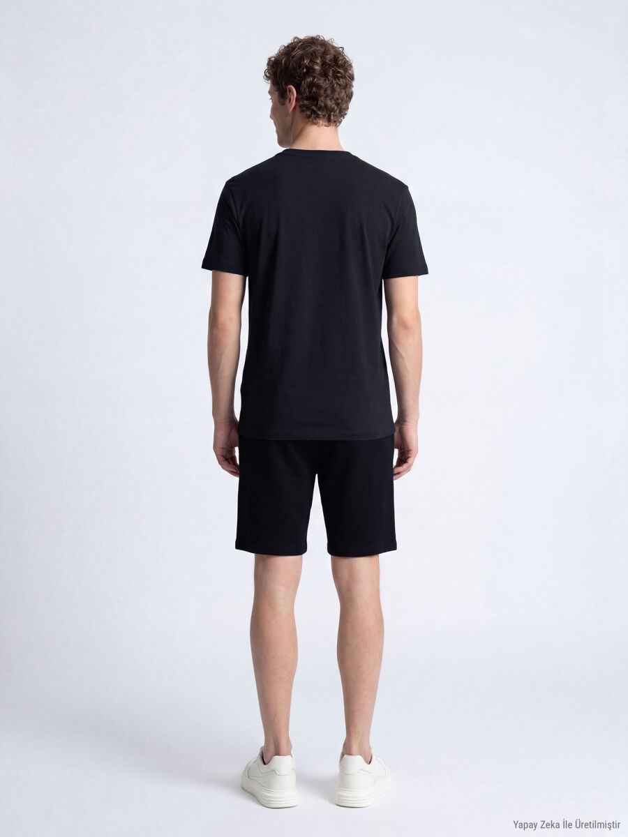 Black Plain T-Shirt - 6