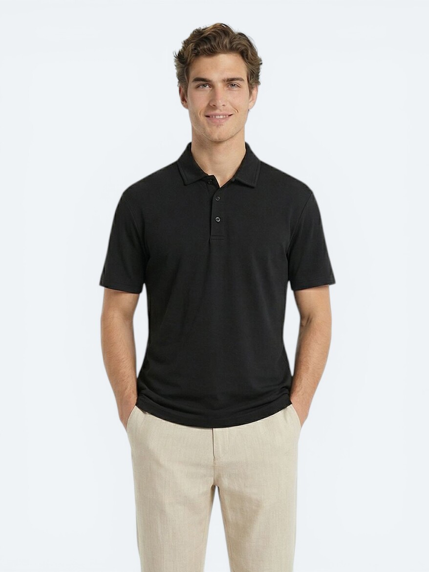 Black Plain T-Shirt - 3