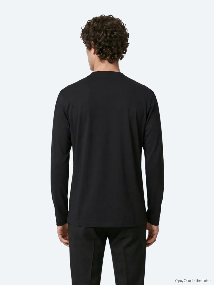 Black Plain T-Shirt - 6
