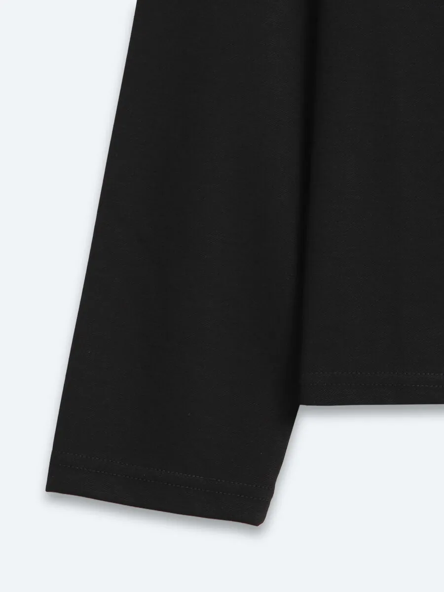 Black Plain T-Shirt - 10