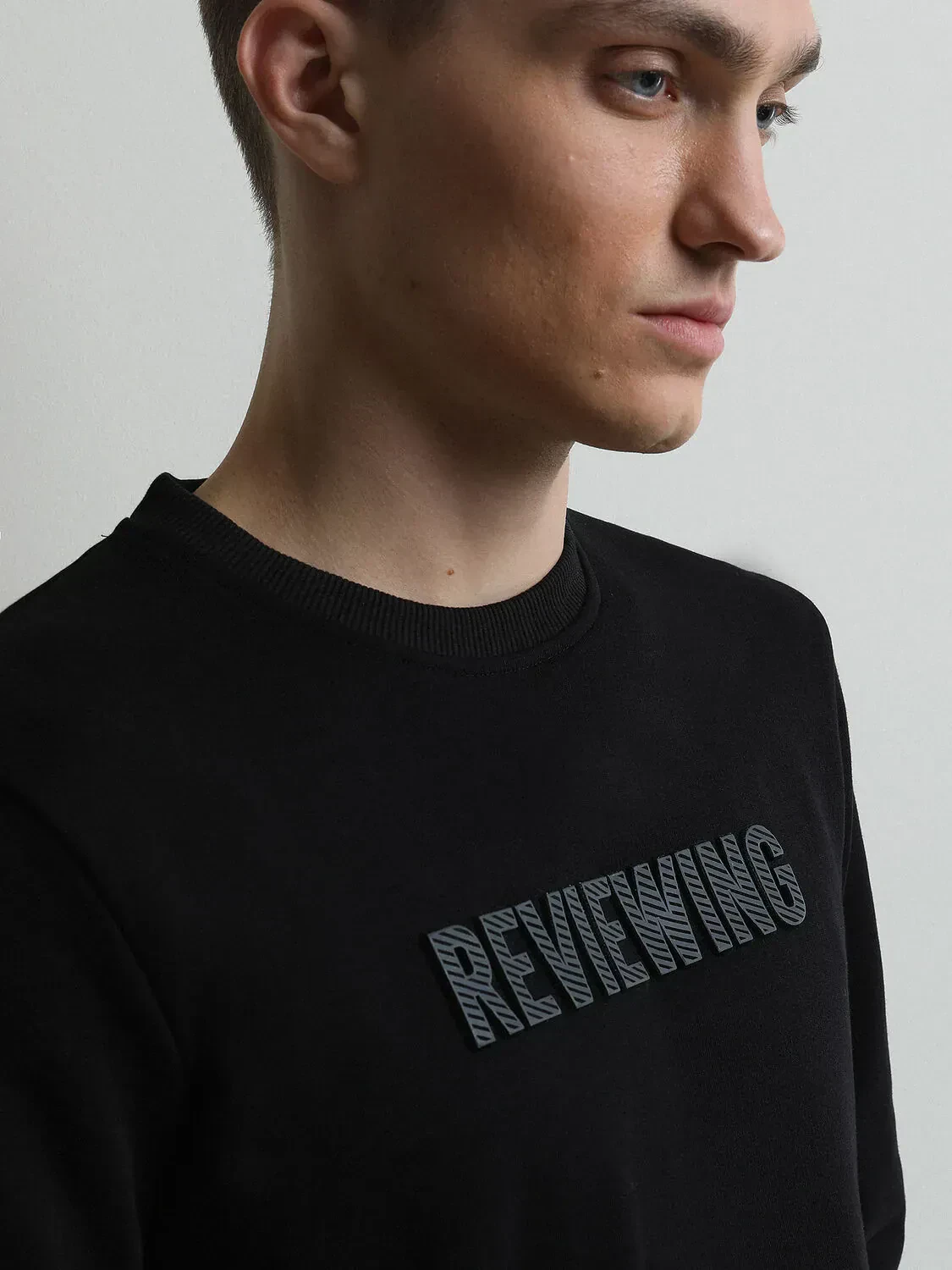 Black Printed Sweatshirt - 2