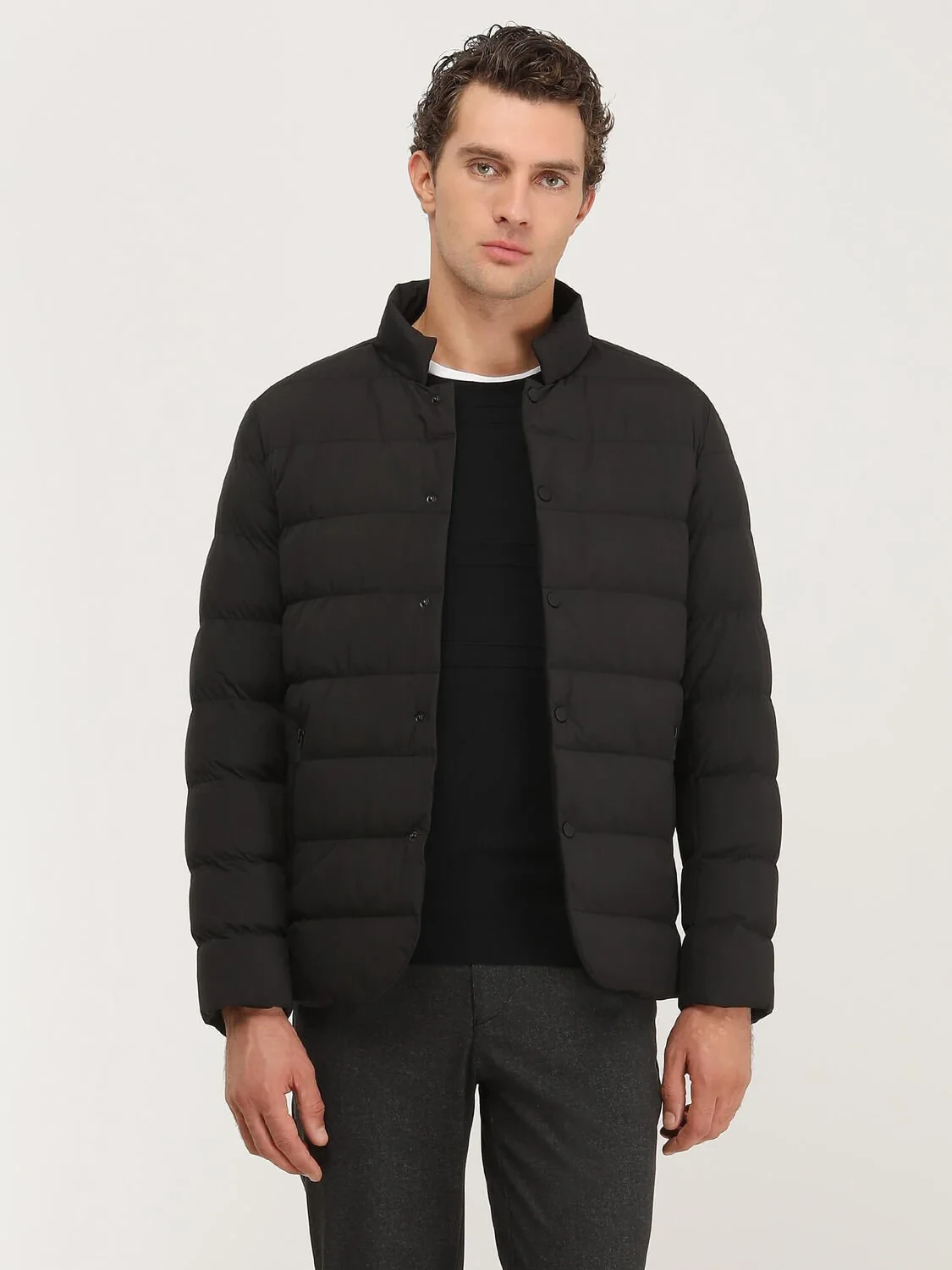 Black Regular Fit Blazer - 1