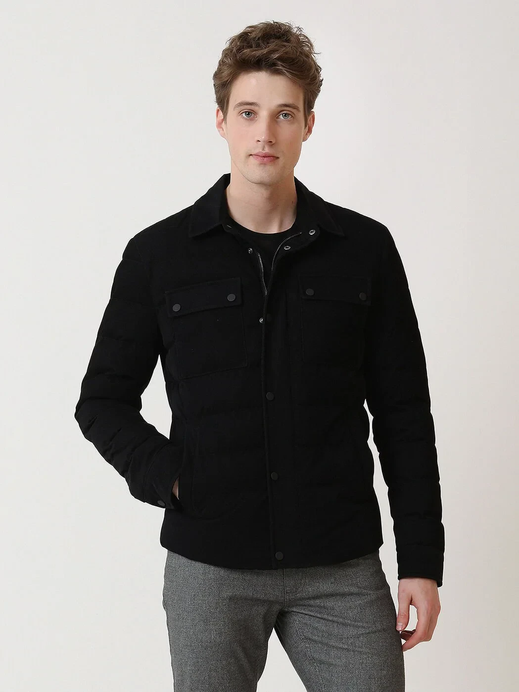 Black Regular Fit Blazer - 3