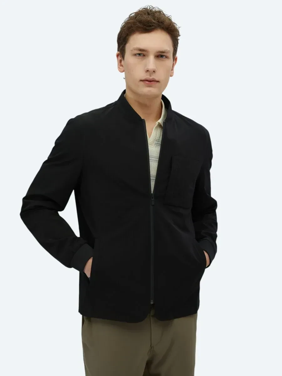 Black Regular Fit Blazer - 1