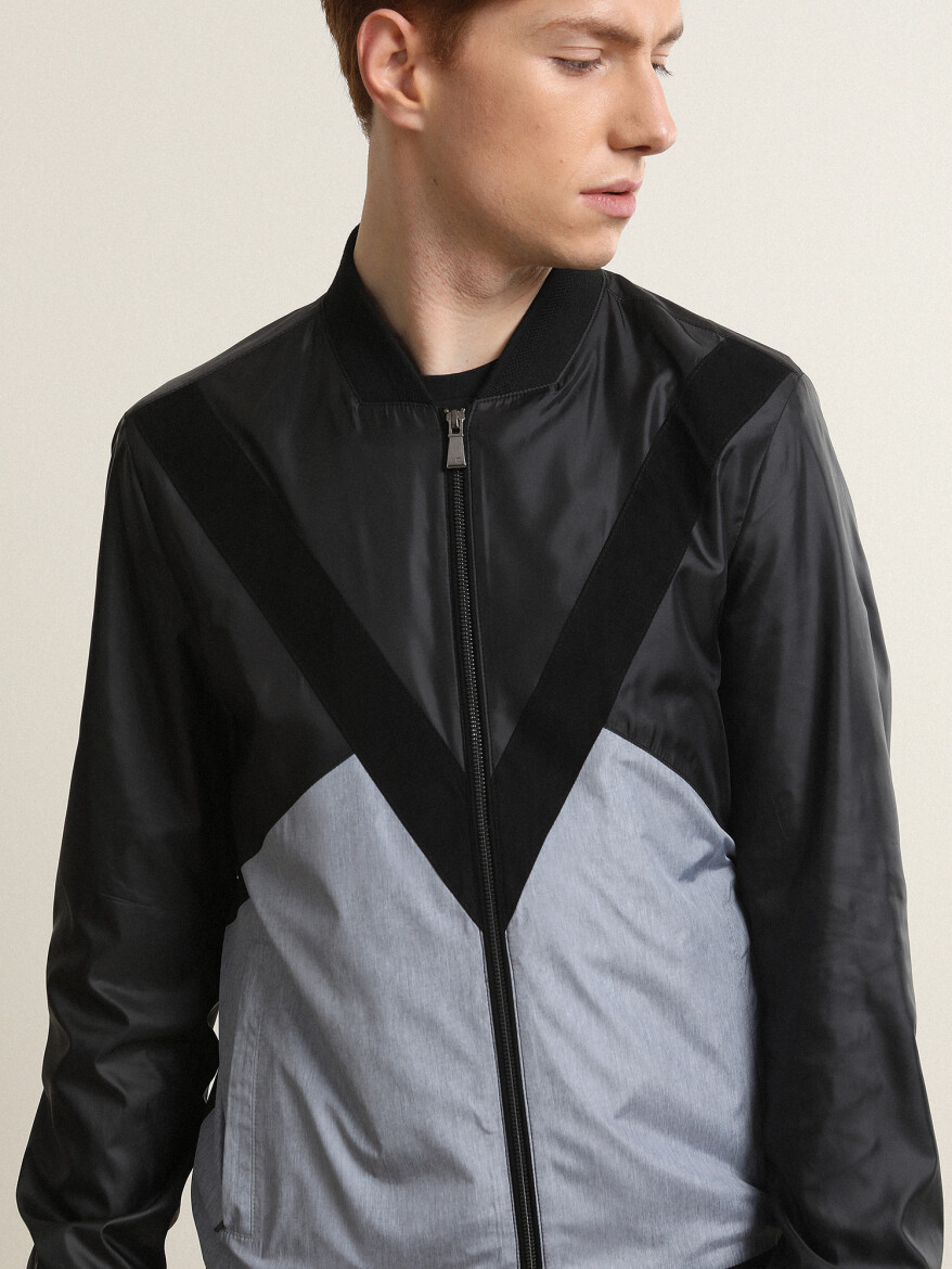 Black Regular Fit Casual Weaving Coat - 3