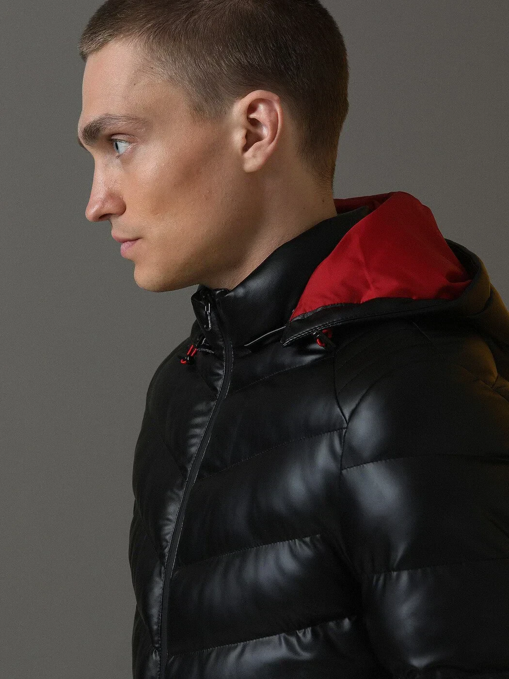 Black Regular Fit Casual Weaving Coat - 3