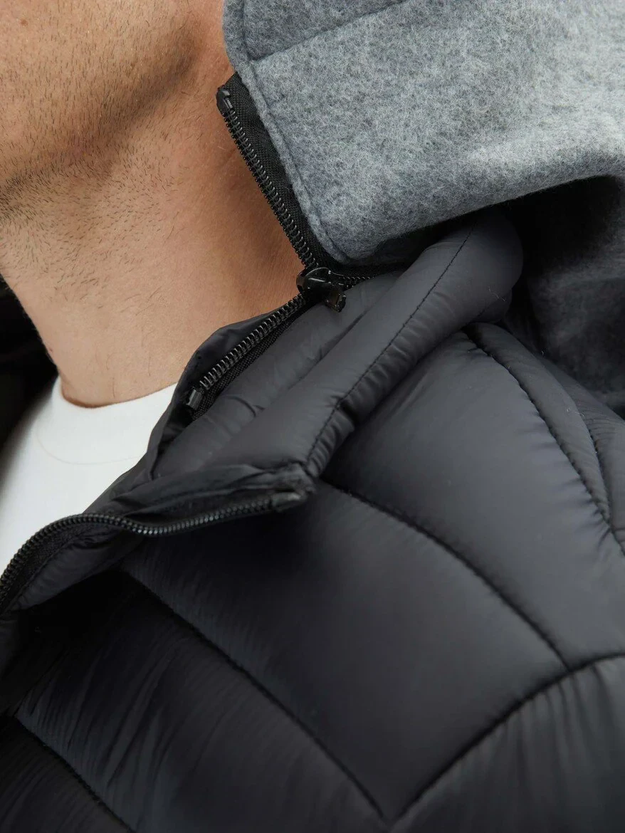 Black Regular Fit Casual Weaving Coat - 5