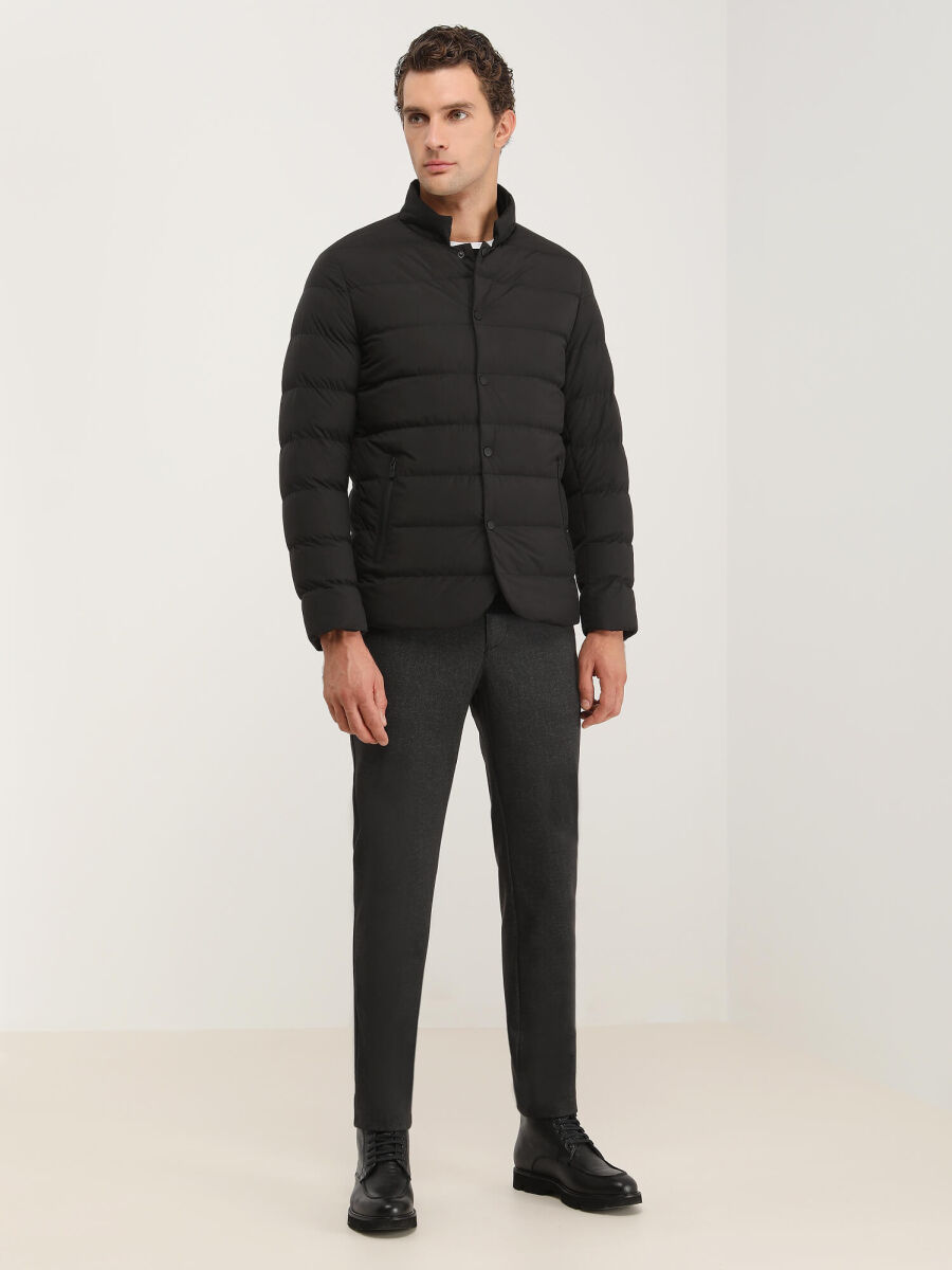 Black Regular Fit Lightweight Jacket - 3